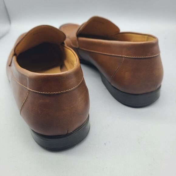 Magnanni Vince Penny Loafers Men’s 10 M Chestnut Leather Slip On Shoes main image 5